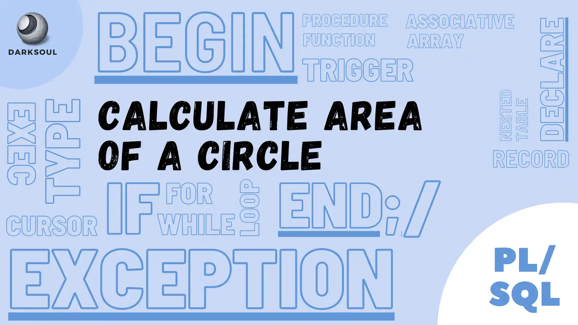 Calculate-Area-of-a-Circle-Using-PL-SQL